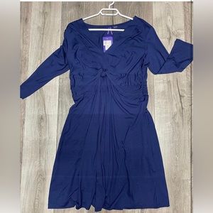 Seraphine Navy Long Sleeve Dress